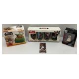 Misc. STAR WARS Collectibles Including Princess Leia Titanium Series & Moire (NIB)