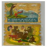 Vintage Komic Postcards & Emergency Hairloss Repair Kit