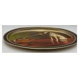 Vintage Oval Metal RCA Tray Victor Nipper The Dog His Master