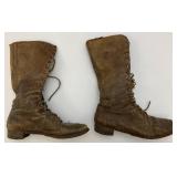 Antique Victorian Era High Top Leather Boots Size?