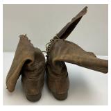 Antique Victorian Era High Top Leather Boots Size?