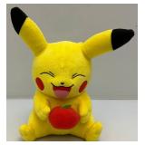 Tomy 11" Pokemon Pikachu Holding Apple Plush & Poke Ball 5"