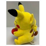 Tomy 11" Pokemon Pikachu Holding Apple Plush & Poke Ball 5"