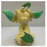 Tomy Pokemon Leafon 8"  Plushie And 5" Poke Ball