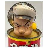 1957 Popeye Spinach Can Toy (VERY COOL)