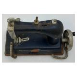 Vintage Miniature Cast Metal Artcraft Junior Miss Kids Sewing Machine 10" L x 7" H x 4 1/2" W