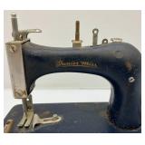 Vintage Miniature Cast Metal Artcraft Junior Miss Kids Sewing Machine 10" L x 7" H x 4 1/2" W