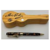 Vintage Elvis Presley Magazines And Pen In Guitar Holder