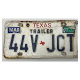 Set Of 1977 Minnesota License Plates Never Used & Vintage Texas Trailer Plate