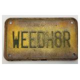Set Of 1977 Minnesota License Plates Never Used & Vintage Weed H8R Plate