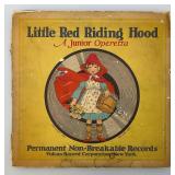 1923 "Little Red Riding Hood" A Junior Operetta Records In Original Pack (Records Have Cracks But Not Cracked Through)