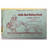 1923 "Little Red Riding Hood" A Junior Operetta Records In Original Pack (Records Have Cracks But Not Cracked Through)
