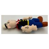 Vintage 13" & 15" POPEYE The Sailor Man Plush Figures