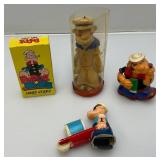 Vintage POPEYE Collectibles Including Candy Holder & More