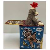 1967 Dr. Doolittle Jack In A Box (Crank Needs Repair) & Sock Monkey Jack In The Box (WORKS)