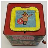 1967 Dr. Doolittle Jack In A Box (Crank Needs Repair) & Sock Monkey Jack In The Box (WORKS)