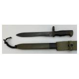Vintage Spanish (Mauser?) Bayonet & Scabbard ET61059A Marked 8 1/2" Blade In Awesome Condition