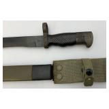 Vintage Spanish (Mauser?) Bayonet & Scabbard ET61059A Marked 8 1/2" Blade In Awesome Condition