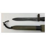 Vintage Spanish (Mauser?) Bayonet & Scabbard ET61059A Marked 8 1/2" Blade In Awesome Condition