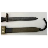 Vintage Spanish (Mauser?) Bayonet & Scabbard ET61059A Marked 8 1/2" Blade In Awesome Condition