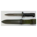 Vintage M5A1 Bayonet Scabbard 6 1/2" Blade  M-M8AI Grand Awesome Condition