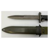 Vintage M5A1 Bayonet Scabbard 6 1/2" Blade  M-M8AI Grand Awesome Condition