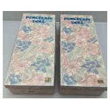 Vintage Euro-Exquisite Handmade Porcelain Dolls 16" Dolls In Original Boxes (New Old Stock)