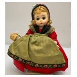 Vintage Tin Doll Case With Misc. Collectors Dolls Including Madam Alexander And More