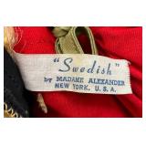 Vintage Tin Doll Case With Misc. Collectors Dolls Including Madam Alexander And More