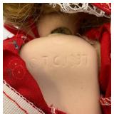 Vintage Tin Doll Case With Misc. Collectors Dolls Including Madam Alexander And More