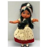 Vintage Tin Doll Case With Misc. Collectors Dolls Including Madam Alexander And More