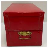 Vintage Tin Doll Case With Misc. Collectors Dolls Including Madam Alexander And More