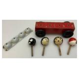 Very RARE Old Lagco Bobbin Bob Toy Bus