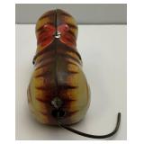 Vintage Tin Wind Up Cat (Works) Made In China (No Key) Runs In Circles And Rolls Over (VERY FUN)