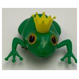 Vintage Kohler Plastic Wind Up Frog King (Works) No Key 3"