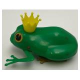 Vintage Kohler Plastic Wind Up Frog King (Works) No Key 3"