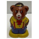 Vintage Tin Litho Wind Up Walking Bear MS258A (Works) No Key