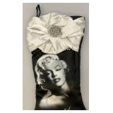 Vintage Marilyn Monroe Christmas Silk Stocking 17"  & Ornament (NIB)