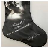 Vintage Marilyn Monroe Christmas Silk Stocking 17"  & Ornament (NIB)