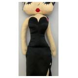 Vintage Betty Boop Stuffed Doll With Black Dress 18" & Coin Purse (NWT)