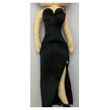 Vintage Betty Boop Stuffed Doll With Black Dress 18" & Coin Purse (NWT)