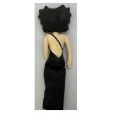 Vintage Betty Boop Stuffed Doll With Black Dress 18" & Coin Purse (NWT)
