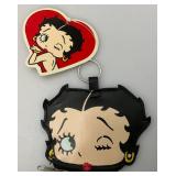 Vintage Betty Boop Stuffed Doll With Black Dress 18" & Coin Purse (NWT)