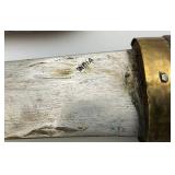 Vintage Wooden Hand Carved Bird, Knife And Fork Set Missing Two Forks Made In India