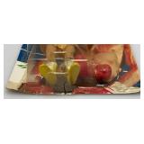 Est. $200.00 - $300.00 1983 PAC Phoenix Toys ROCKY Sylvester Stalllone As Rocky Fully poseable Doll On Original Card (New Old Stock) Missing Belt  Packaging Shows Wear