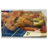 Est. $200.00 - $300.00 1983 PAC Phoenix Toys ROCKY Sylvester Stalllone As Rocky Fully poseable Doll On Original Card (New Old Stock) Missing Belt  Packaging Shows Wear