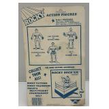 Est. $200.00 - $300.00 1983 PAC Phoenix Toys ROCKY Sylvester Stalllone As Rocky Fully poseable Doll On Original Card (New Old Stock) Missing Belt  Packaging Shows Wear