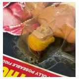 Est. $200.00 - $300.00 1983 PAC Phoenix Toys ROCKY Hulk Hogan As Thunderlips Fully poseable Doll On Original Card (New Old Stock)  Packaging Shows Wear