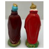 Vintage Paper Mache Composite 5" Nativity Set Made In Japan