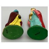 Vintage Paper Mache Composite 5" Nativity Set Made In Japan